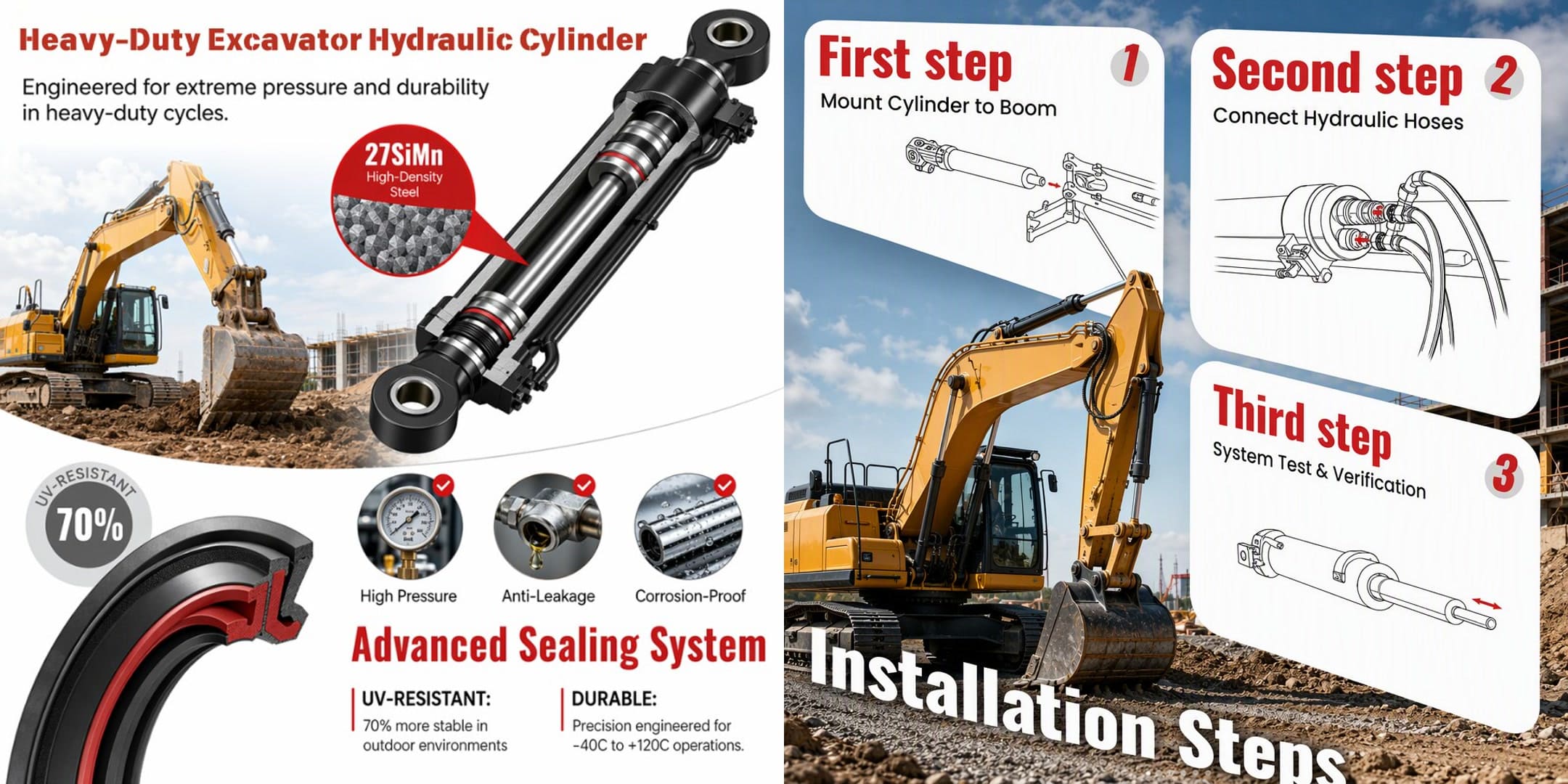 excavator hydraulic cylinders